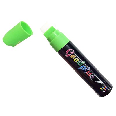 Fluorescerande penna special fluorescerande penna 15mm glasplatta självlysande svart tavla märkpenna med stor kapacitet: Grön
