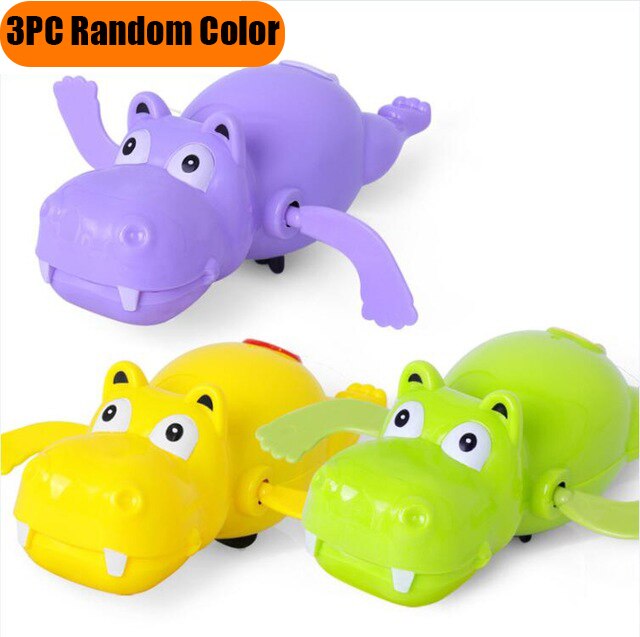 Single Cute Cartoon Animal Tortoise Classic Baby Water Toys Infant Swim Turtle Wound-up Chain Clockwork Kids baby Bath Toys: 1PC  Random Color 3