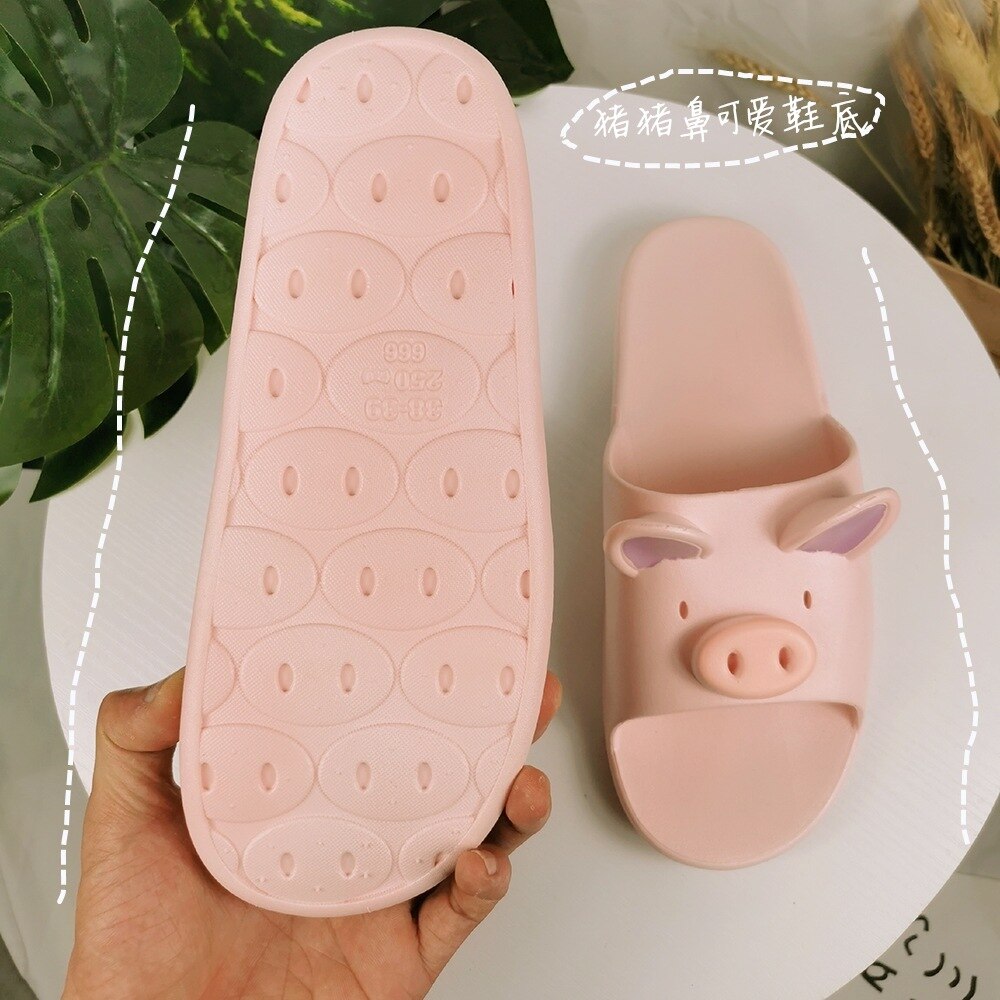 Maiale Rosa Pantofole Femminile Bella Ragazza Umore compagno Casa Interno Confortevole Antiscivolo Da Bagno Freddo Mocio Pantofole A Casa Maschili degli uomini scarpe: rosa / 38-39