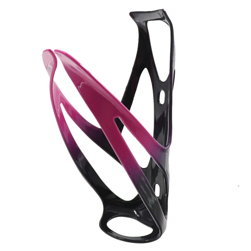 road bicycle bottle cage carbon fiber nylon fiber hybrid material bike bottle holder mtb bicycle water bottle holder: rose red