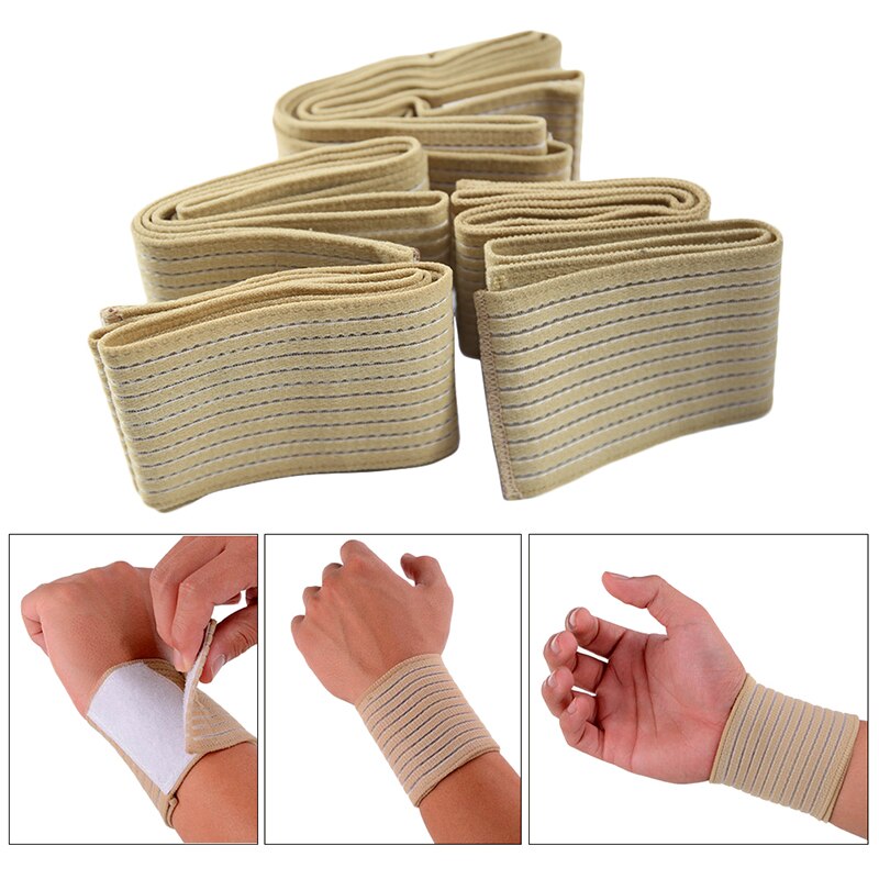 Soft Wristband Sweatband Outdoor Sports Elastic Wrist Band Tennis Basketball Outdoor Sport Elastic Bandage Hand