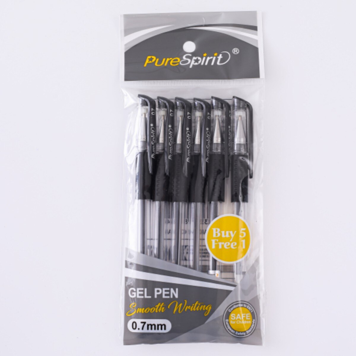 6pcs Gel Pen Set School Supplies Black Blue Red Ink Color 0.5/0.7mm Ballpoint Pen for Students Writing Tool Office Stationery: light green