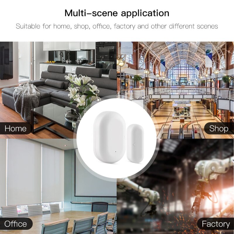 Tuya Smart ZigBee Door Window Contact Sensor Smart Home Wireless Door Detectors Open/Close APP Remote Alarm