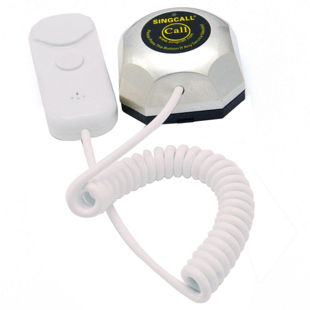 Singcall. trådløs tjener personsøgningsklokke med håndskaft, patientalarmsystem til hospitalet, plejehjem og familiepatienter,