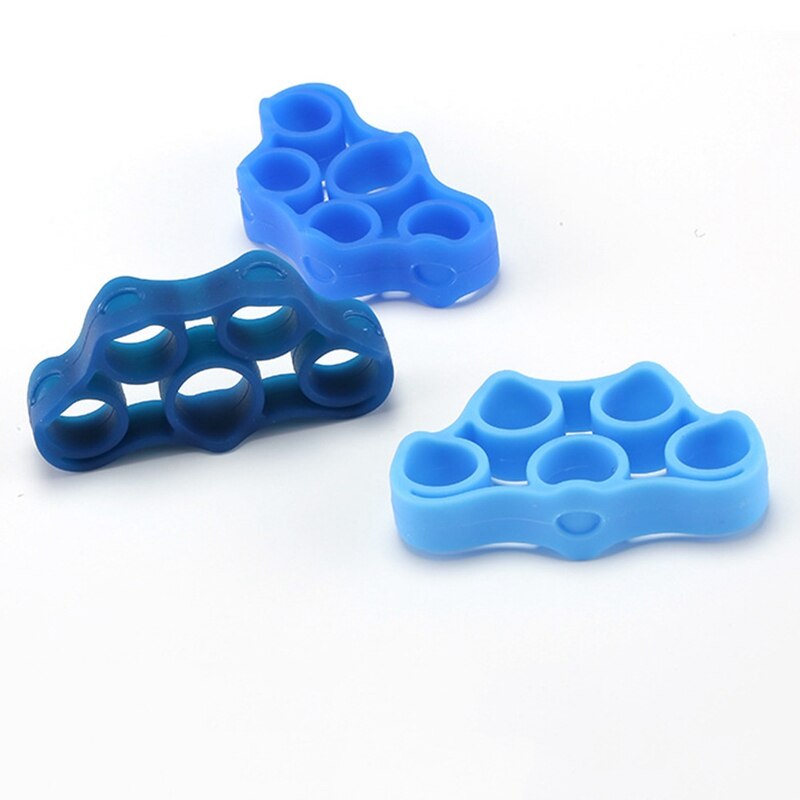 Hand Finger Strength Exerciser Trainer Strengthener Grip Resistance Band Silicone Rubber Material
