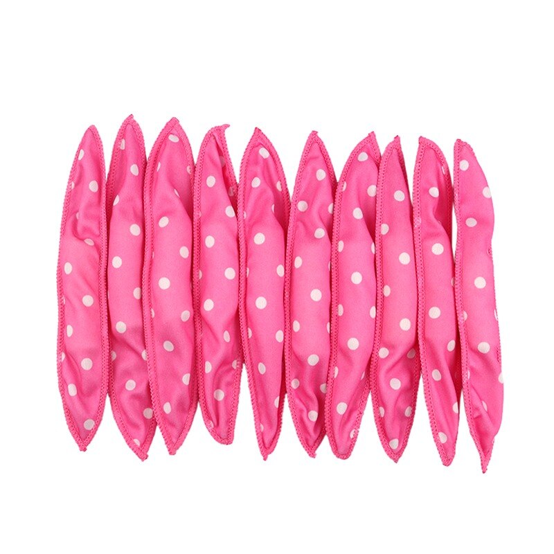 20pz bigodini magici bigodini morbidi fai da te strumenti per lo messa in piega della cura dei capelli spugna flessibile cuscino in schiuma per dormire rulli per capelli: 20 pezzi rosa