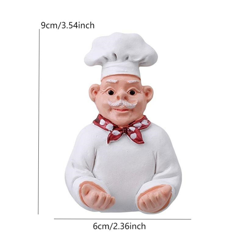 Creatieve Chef Cartoon Keuken Plug Hook Hold Cook Fat Chef Wall Decor Organizer Voor Thuis Keuken Organiseren Plug Houder