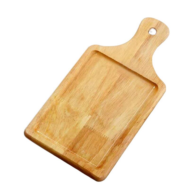 Wooden Pizza Board Tray Simple Steak Board Solid Wood Chopping Board Dishes Plate Tableware