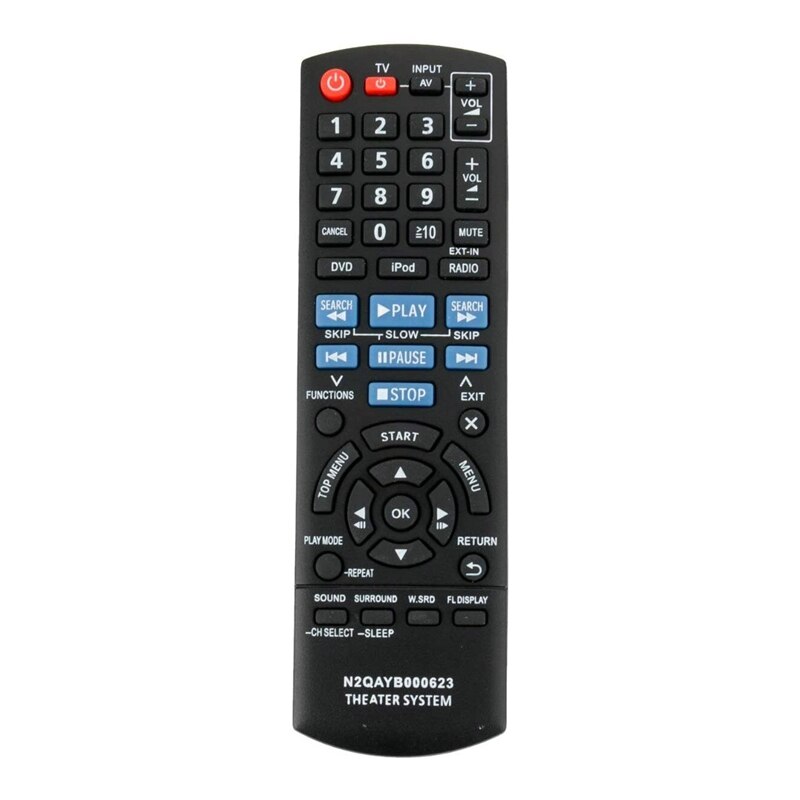 Replacement Remote Control for Panasonic Home Theater N2QAYB000623 SC-PT760 SA-PT940 Fernbedienung: Default Title