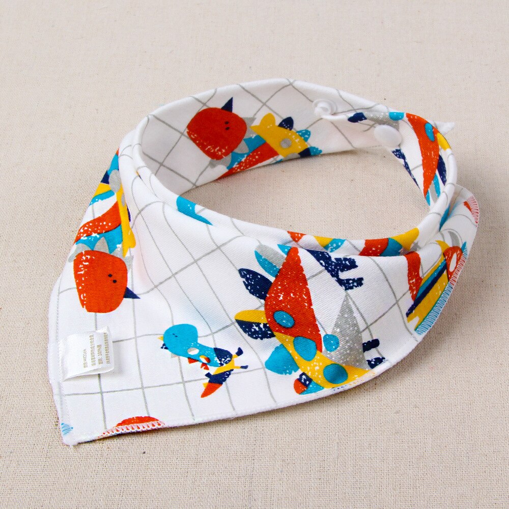 Bavaglino neonato Della Ragazza del Ragazzo Bandana Acqua Assorbe Bib Burp Triangolo di Stoffa Sciarpa Del Bambino Del Cotone Burp Del Bambino Di Natale Accessori: 3