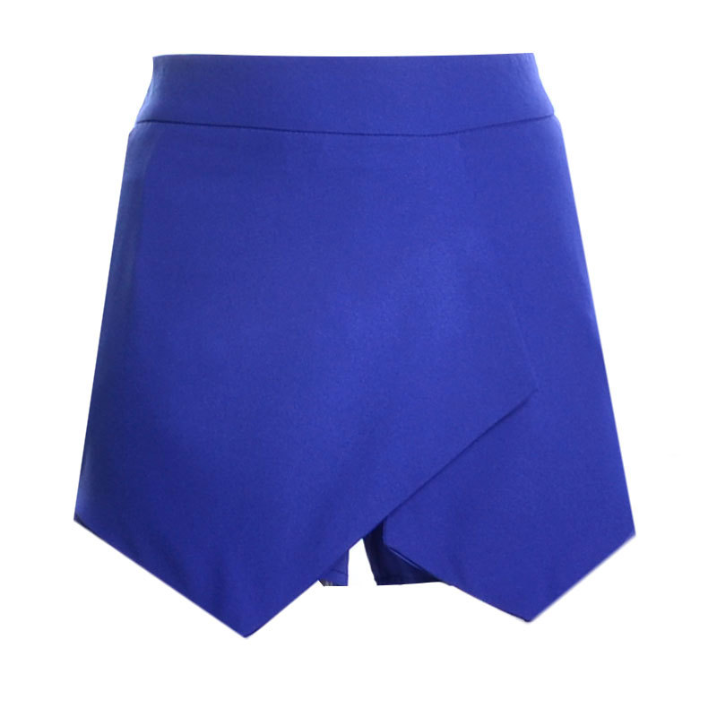 Summer Solid color shorts women feminino Straight Criss-Cross