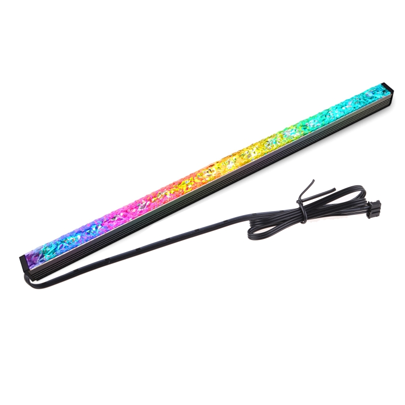 28cm Coolmoon Diamond Magnetic Light Bar ARGB LED Strip for PC with 5V 3-pin ARGB LED and 4-pin Header: B