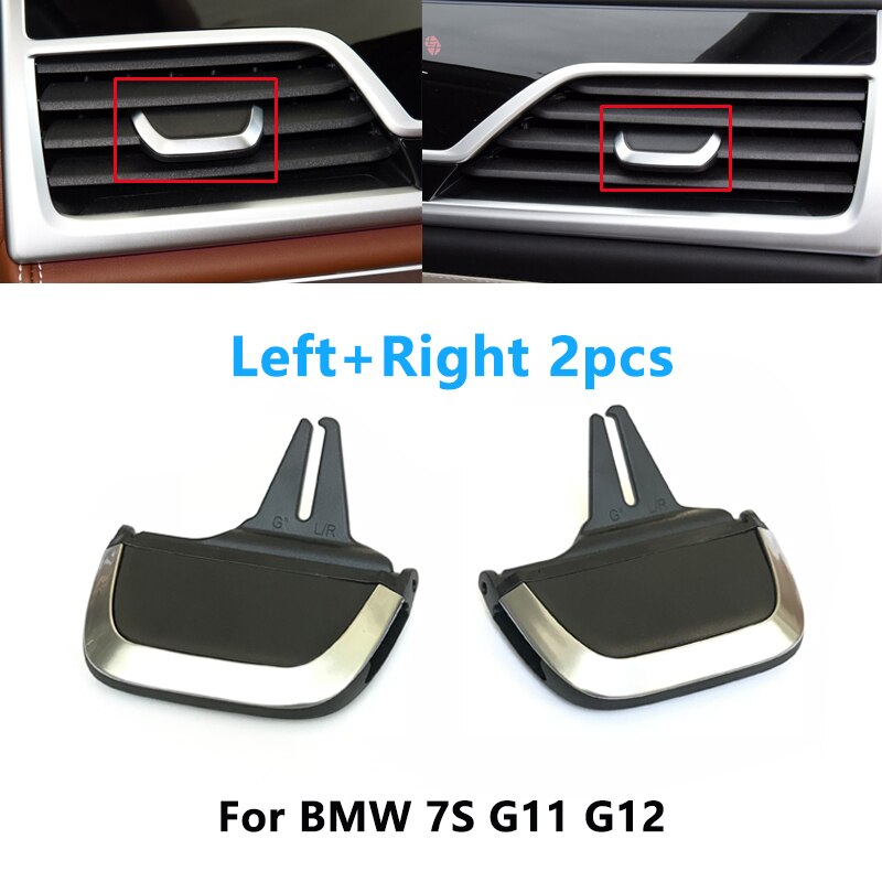 Car Front Rear Air Conditioning AC Vent Grille Clip Slider For BMW 5 7 Series G30 G31 G38 G11 G12: Left Right Set G11