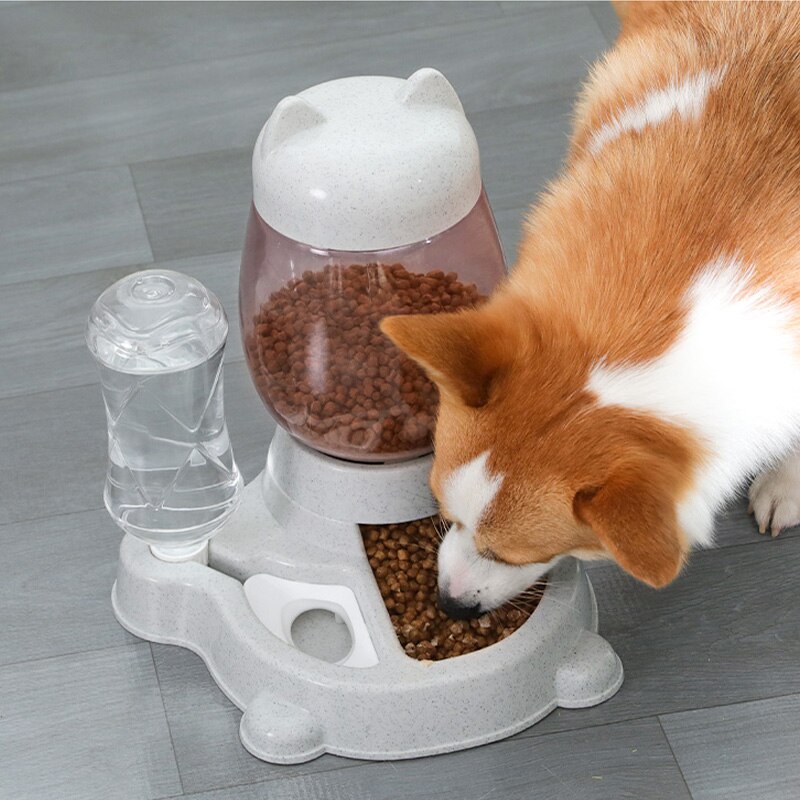 2.2L Hond Waterer Kattenvoer Kom Automatische Feeder Honden Water Fles Drinken Voedsel Voeden Container Puppy Pet Producten