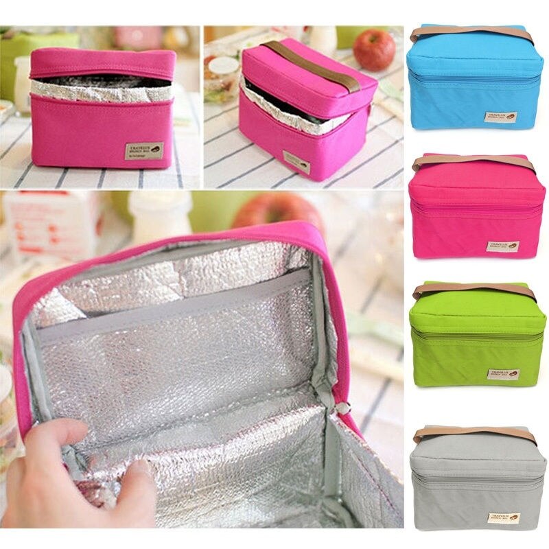 Draagbare, thermisch geïsoleerde koelbox, picknicklunchtassen, opbergtas