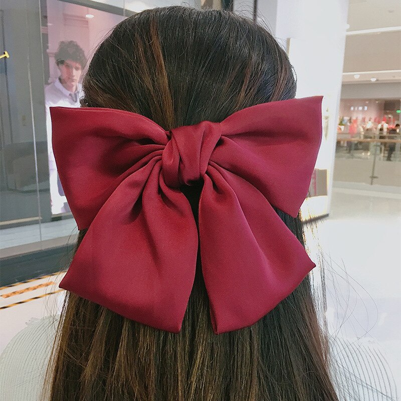 MeiLD Red Big Bow Hairwear retro della testa Lolita accessori per capelli primavera fermaglio per capelli corda fascia per capelli giapponese copricapo Clip marea