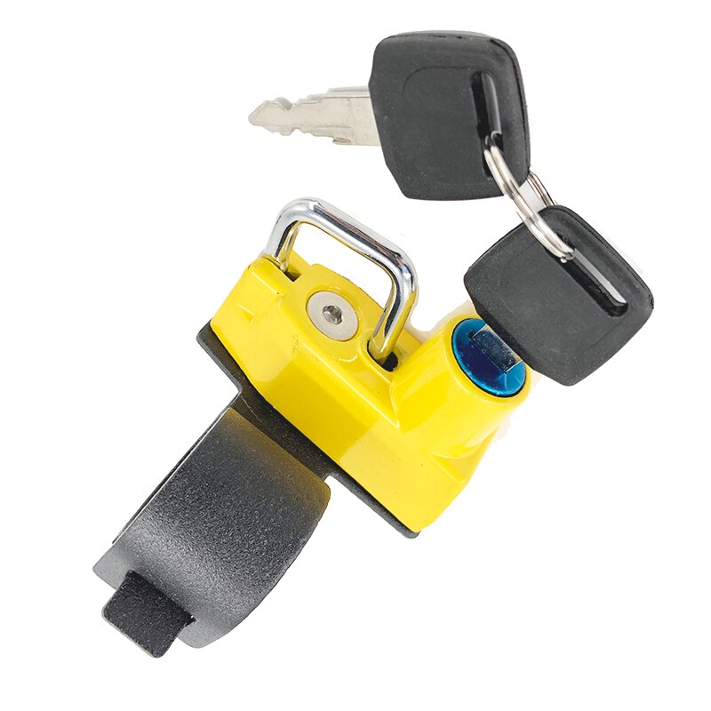 Motorcycle Helmet Lock Kit Aluminum with 2 Keys For BMW F650GS 650GS F700GS 700GS F800GS 800GS 2004: Yellow