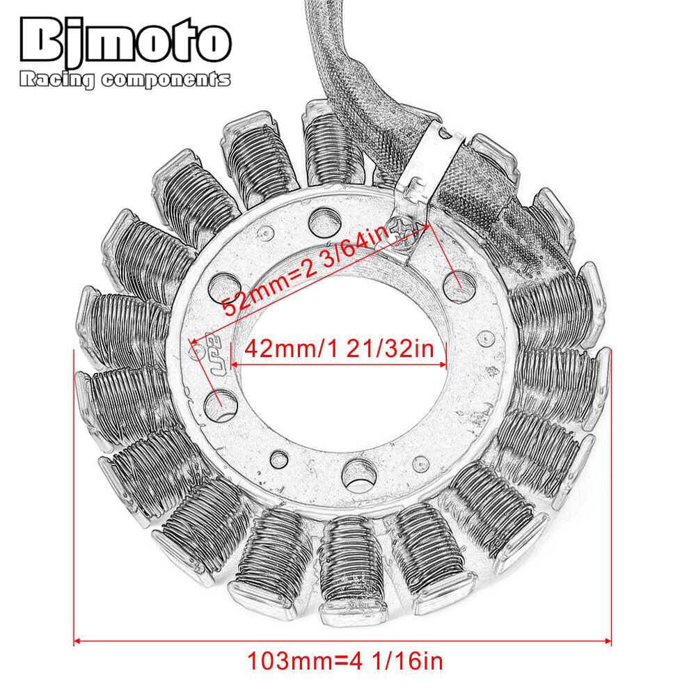 Bobina de estátor para Yamaha XT600 XT600E XT400E XT500E TT600 TT600R TT600E XTZ660 Tenere XV125 XV250 Virago 125 250 SRV250 renissa