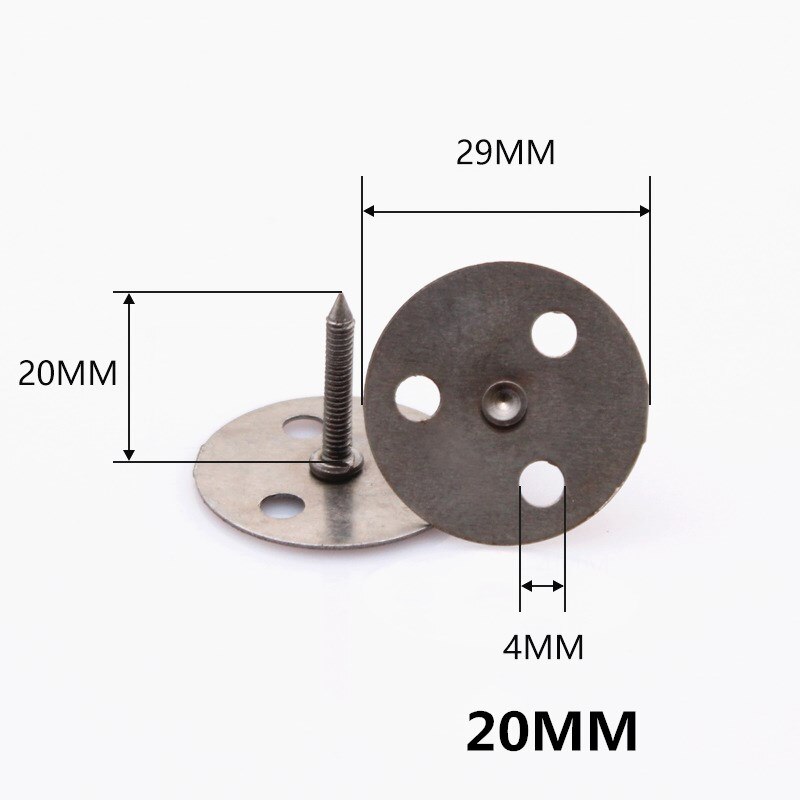Clou de sauvetage antivol, chaussure à ongles, clou mural, pneu, clou percé, clou en béton, clou en fer, 20 pièces: 20mm