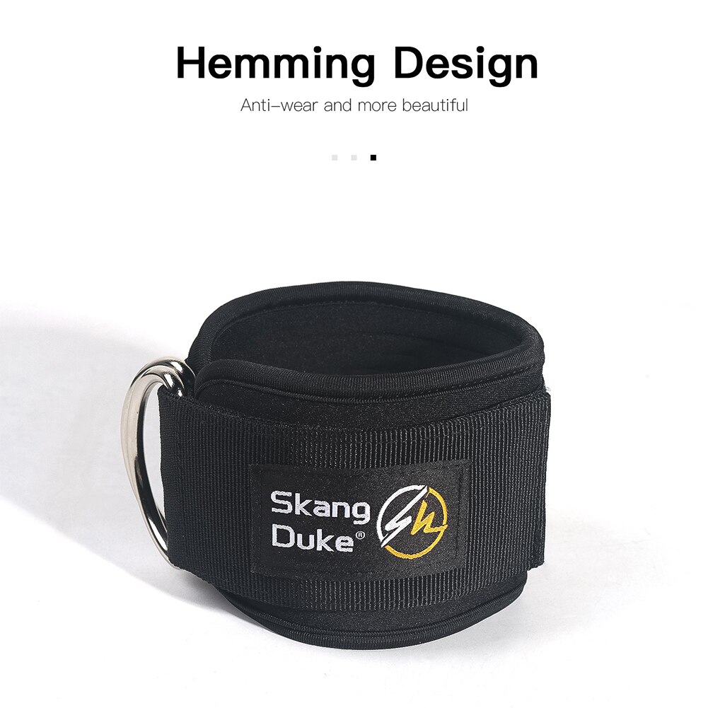 2 Stuks Sport Enkelbandjes Fitness Enkel Ondersteuning Gewatteerde D-Ring Enkelboeien Voor Gym Workouts Kabel Machines Been oefeningen