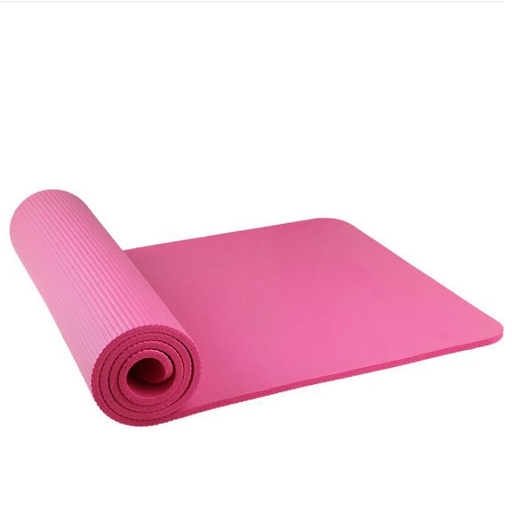 Yoga Mat 1830*610*6mm With Position Line Non Slip Carpet Mat For Beginner Environmental Fitness Gymnastics Mats: Pink
