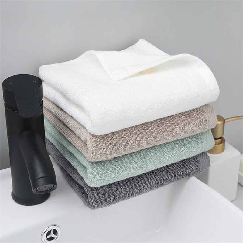 34X75Cm Effen Kleur Antibacteriële Alsem Katoen Handdoek Absorberende Huidvriendelijke Huishoudelijke Gezichtsreiniging Handdoeken