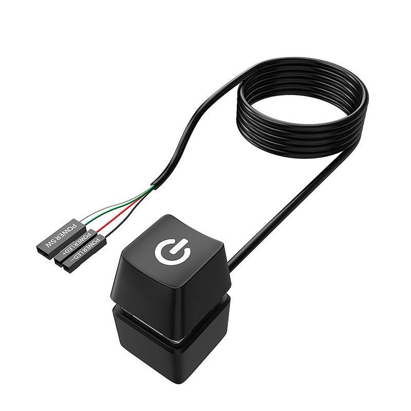 Computer External Desktop Switch Button Extension Cord Mechanical Keyboard Feel One-key Switch Computer Peripheral Switch Button: Bundle1