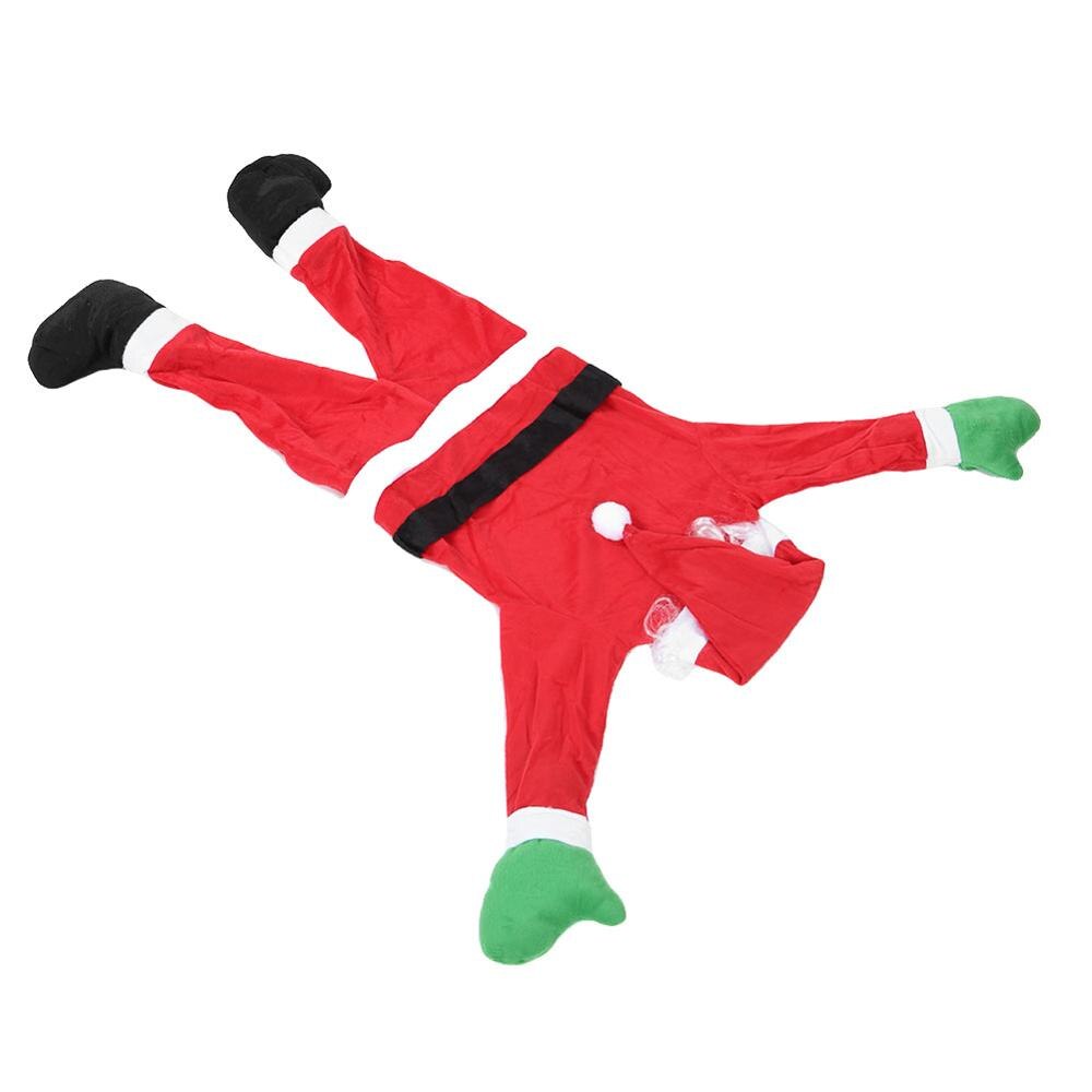 Santa Claus decorative clothes Hanging Christmas flannelette decorative clothes