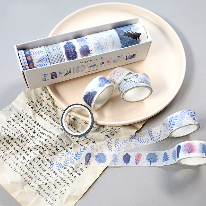 8 Pcs/Set Washi Tape Masking Washitape Wasi Tape De Decoracion Scrapbooking Cute Floral Deco Planner Wide Sakura Decorative