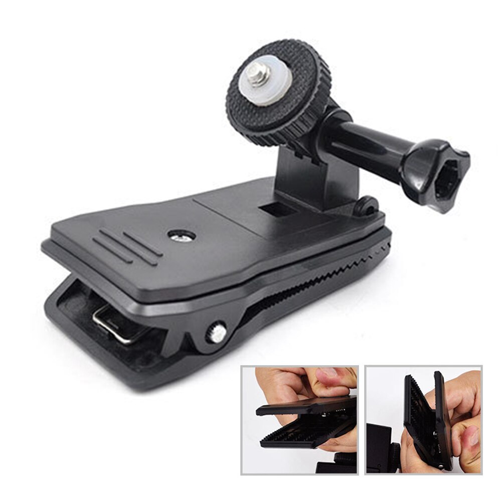 Mount Fixed Adapter Action Camera Panoramic Backpack Clip 360 Degree Rotation Compact Expand Clamp Photography For Insta360 EVO