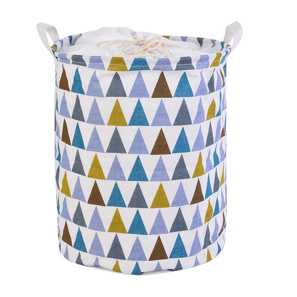 35x45cm Cotton And Linen Dust Collecting Bucket Hamper Washing Toy Dirty Clothes Storage Organizer Laundry Baskets Bin 1pc: E5 35x45cm