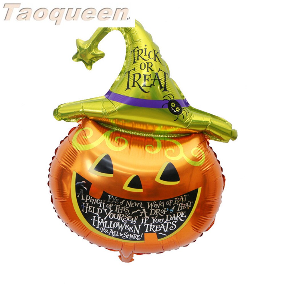Halloween kurpitsa haamu ilmapallot halloween koristeet folio ilmapallot puhallettavat lelut lepakko halloween juhlatarvikkeet sarjakuva hattu: 4