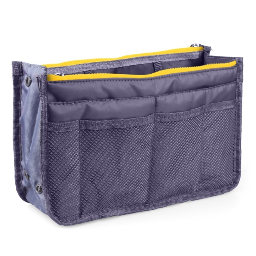 Multi-Pocket Purse Organizer Insert Bag Outdoor Travel Toiletry Cosmetic Bag Handbag Storage Pouch Outdoor Sports For Traveling