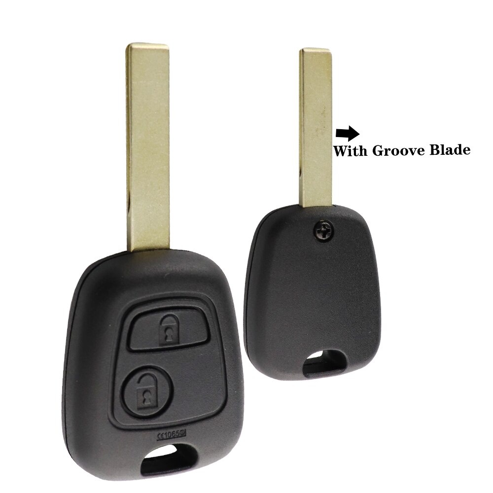 YIQIXIN 2 Button Remote Key Shell For Peugeot 107 206 207 306 307 407 For Citroen Car Key Fob Replacement Case Cover For Toyota: HU83 407 Key Shell