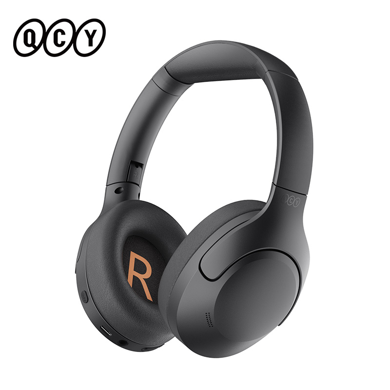Słuchawki bezprzewodowe QCY H3 Lite ANC Sterownik 40 mm Słuchawki Bluetooth 5.3 Aktywna redukcja szumów na uchu Zestaw słuchawkowy Clear HD Call: Czerwony