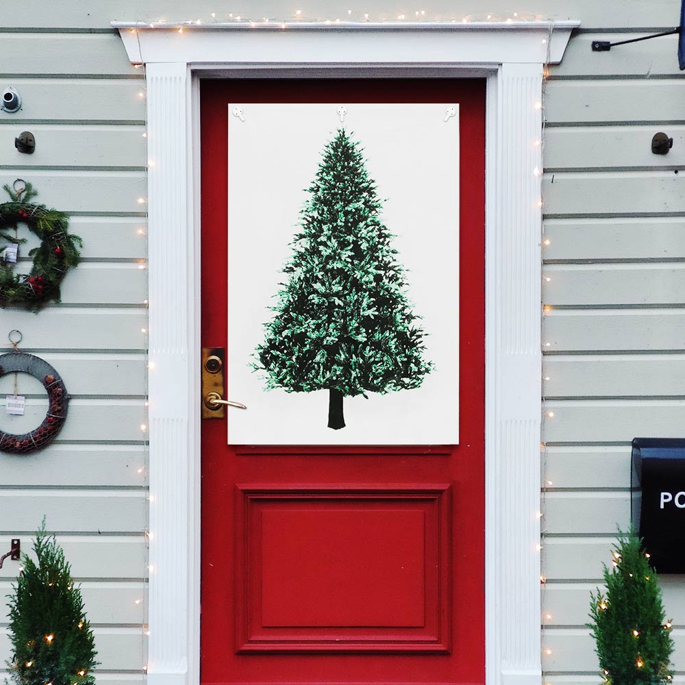 Christmas Tree Pine Hang Cloth Wall Decor Cloth Wall Christmas Decor For Home Small Fresh Background Simple Tapestry