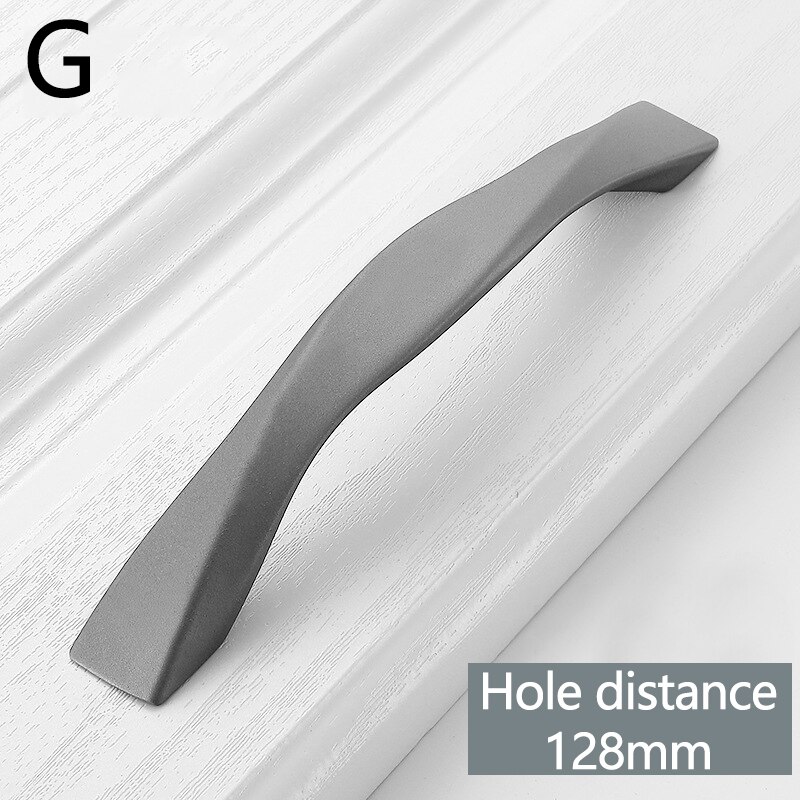 Zwarte Kast Handvatten Kast Deurknop Pulls Voor Thuis Keuken Meubels Kast Lade Hardware Accessoires: G