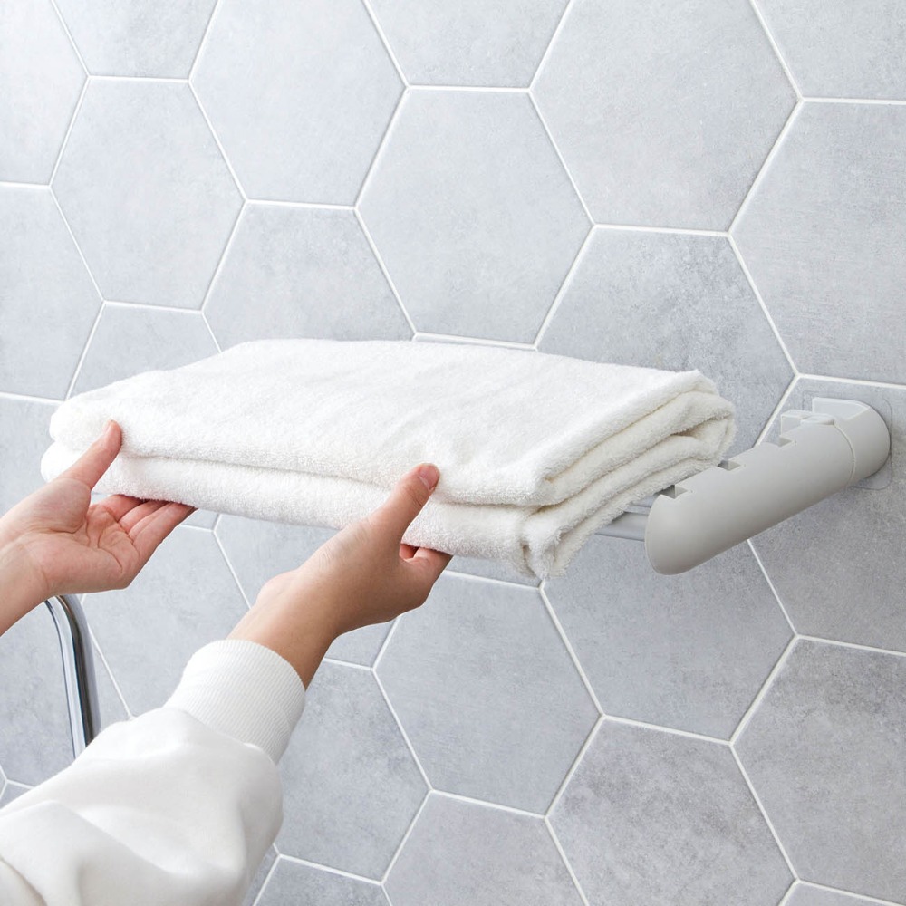 Otherhouse håndklædestang tre poler håndklædeholder rack vægmonteret vaskekludholder håndklædestang køkken badeværelse arrangør