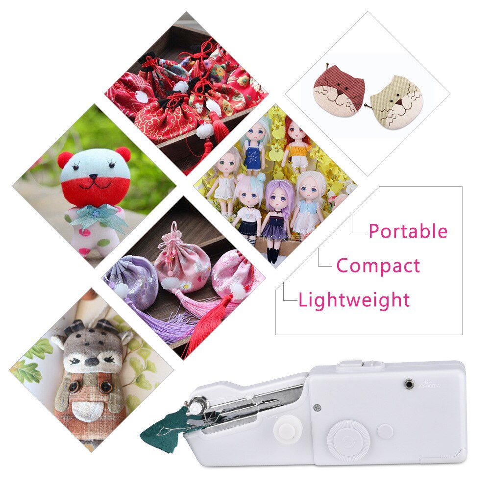 Portable mini manual sewing machine, household hand-held sewing machine, electric cross stitch kit for R sewing