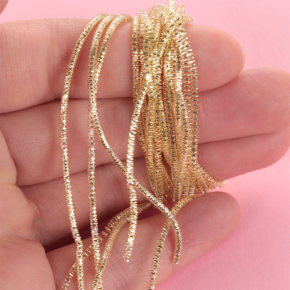1.0mm Embroidery Thread French Bullion Wire Gold Wire Silver Wire Indian Silk Diameter Round Silk Bright Silk Hand Cross Stitch