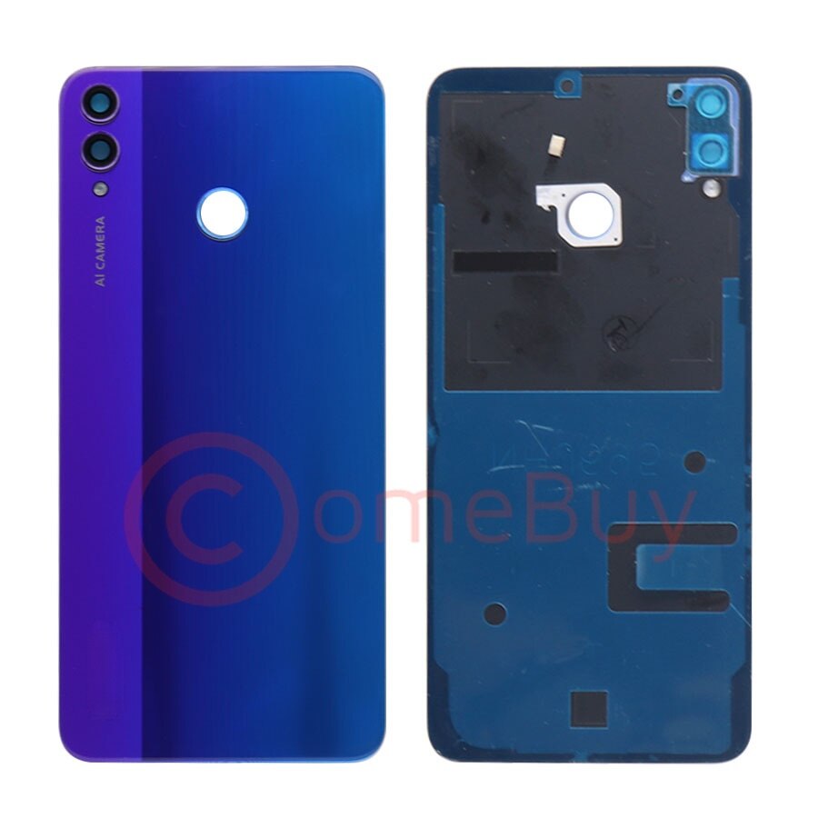 For Huawei Honor 8X Battery Cover Back Glass Panel Rear Housing Door+Camera Lens Replacement For Honor View 10 Lite VIEW10 Lite: PhantomBlue With Len