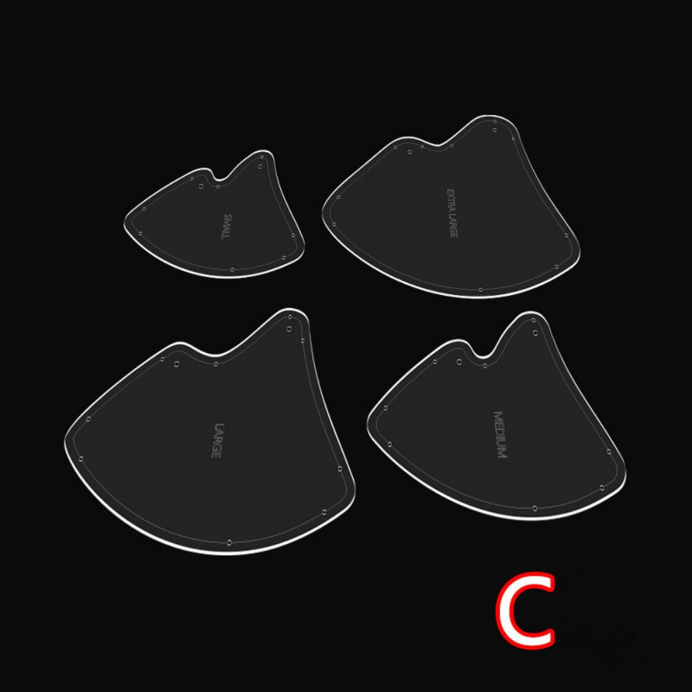 4pcs/Set Plastic Sewing Template Clear Acrylic Sewing Ruler Template Reusable Non-Slip Sew Pattern Template: C-4Pcs