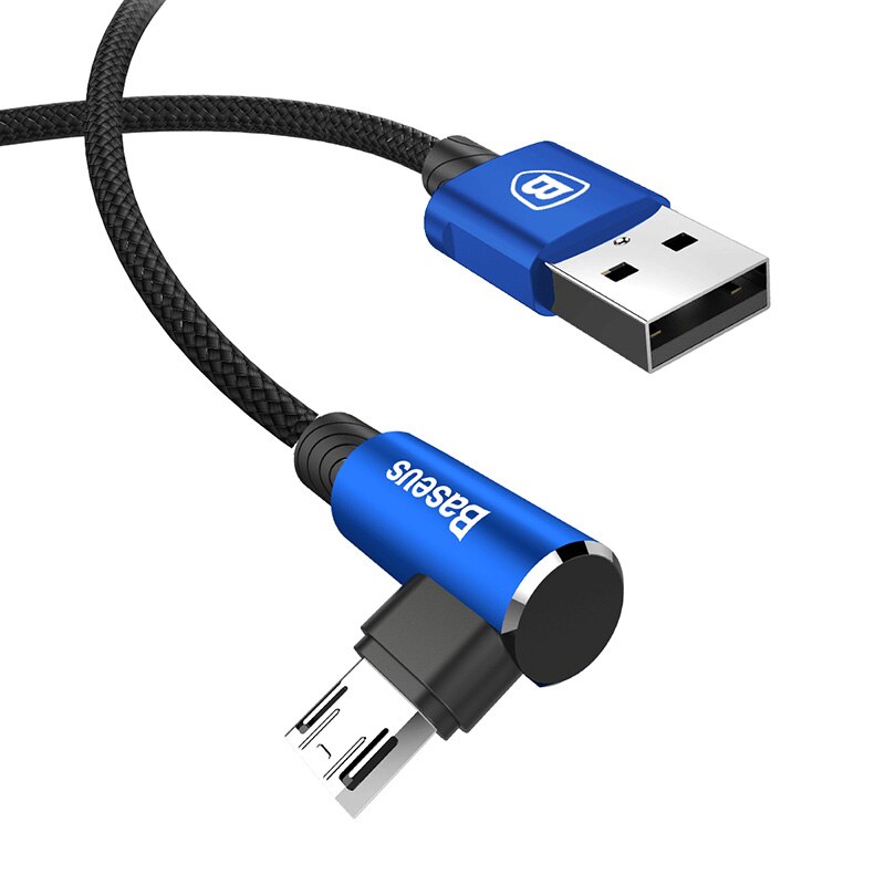 Baseus cabo micro usb de carregamento rápido, cabo micro usb de carga para samsung xiaomi android: Blue / 200cm