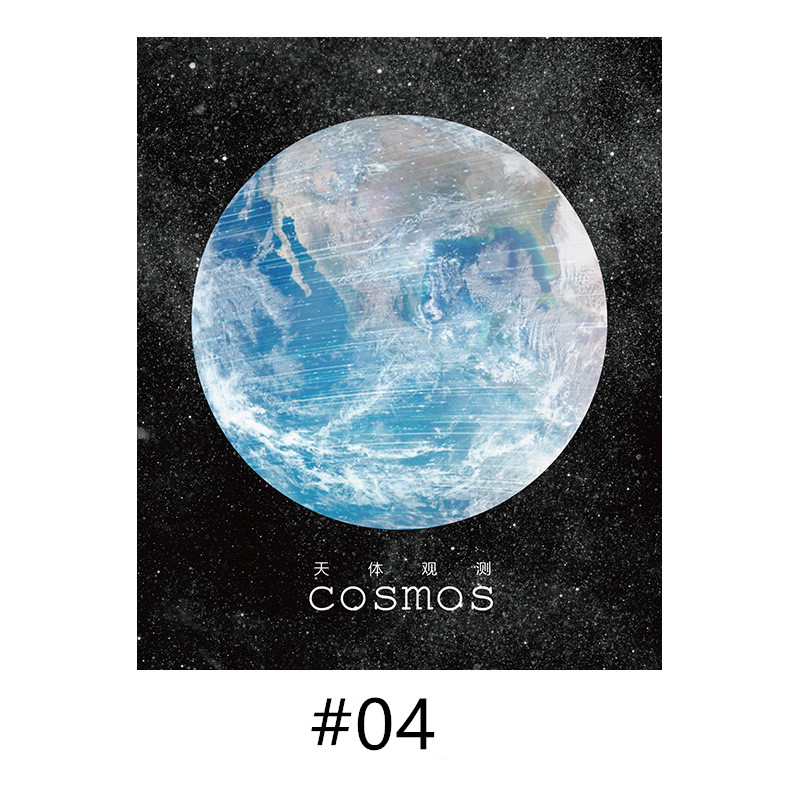 30 stk / pakke planet jord pluto måne mini memo pad n gange klistermærker skoleforsyning bogmærkeetiket: 04