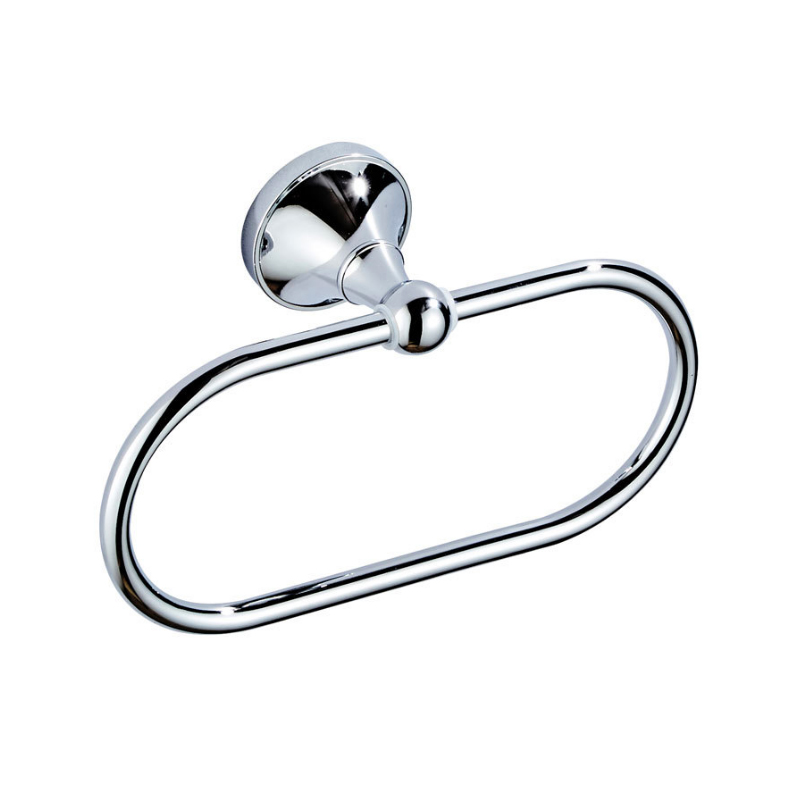 Juego de accesorios cromados para baño, barra de toalla doble de latón cromado, estante de cepillo de inodoro, soporte de rollo de papel para WC, juego de accesorios de baño: Amarillo claro