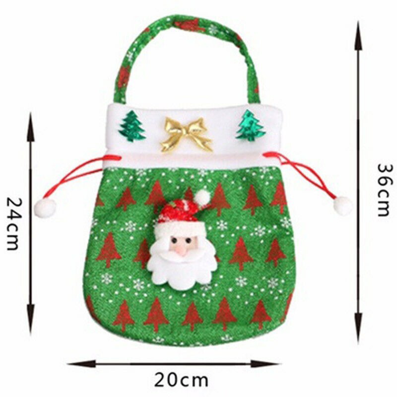 Meihuida god jul julenisse sekk gaver poseholdere juletre godteposer julefest stueinnredning