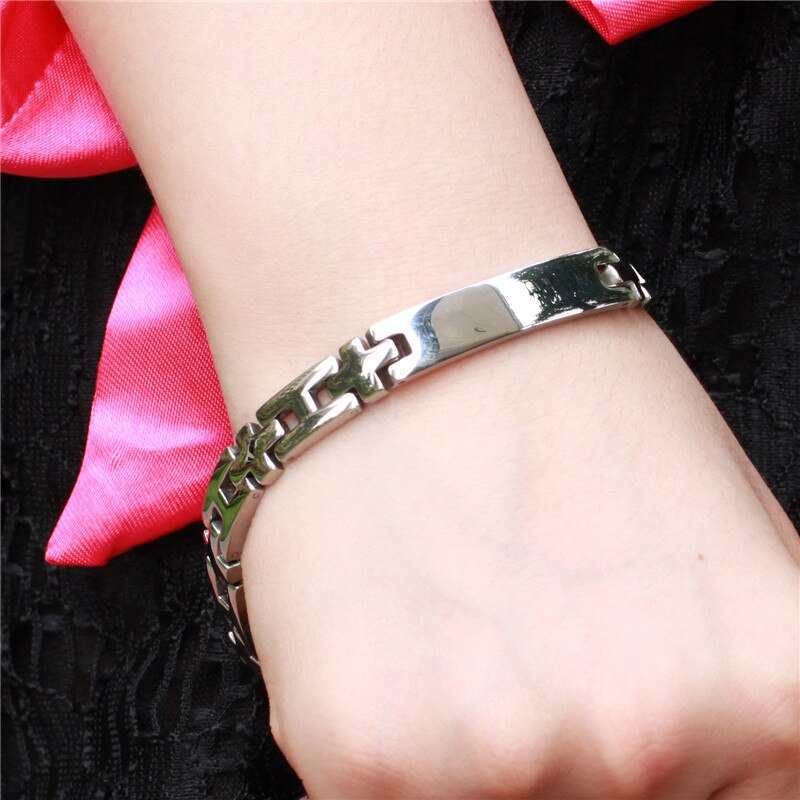 Couple bracelet stainless steel magnetic bracelet health care men women jewelry charm bracelets bangles