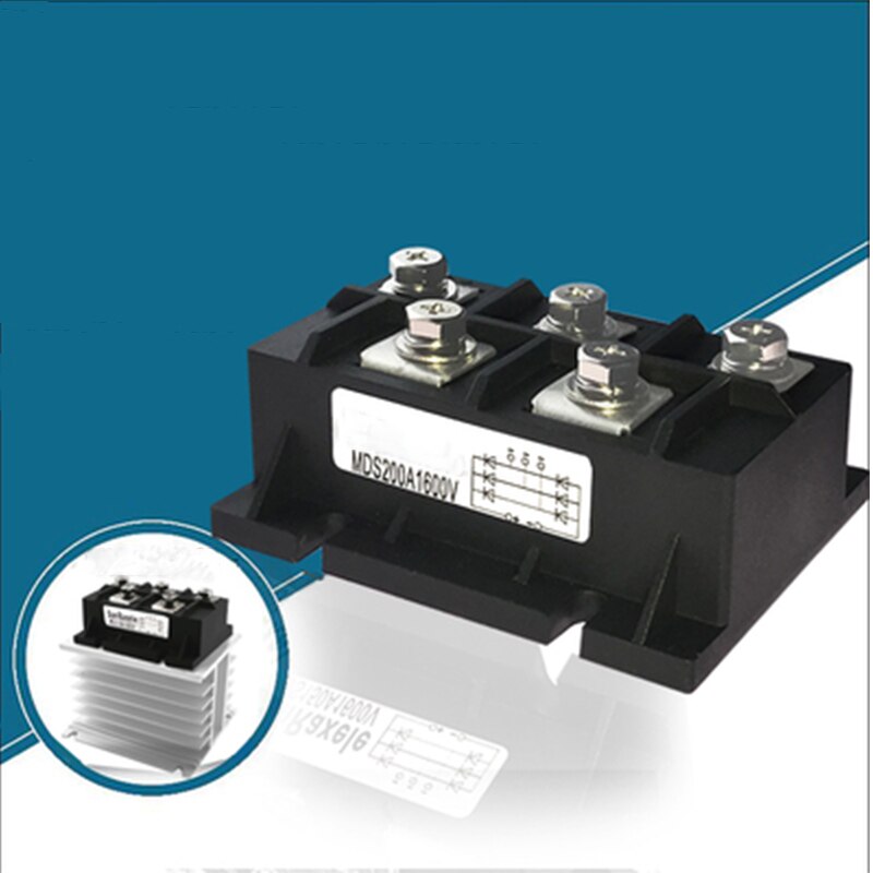 MDS Serie Drie-Fase Brug Modules MDS300A 300A 1600 V 3-Fase Diode Gelijkrichter MDS400A 400A Radiator Koper base