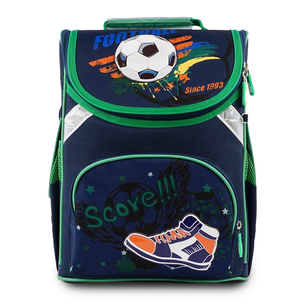 Neue freundlicher Orthopädische Schule Tasche für freundlicher Jungen FußBall Rucksack Schulranzen Mochila Infantil Primäbetreffend Schule Rucksäcke