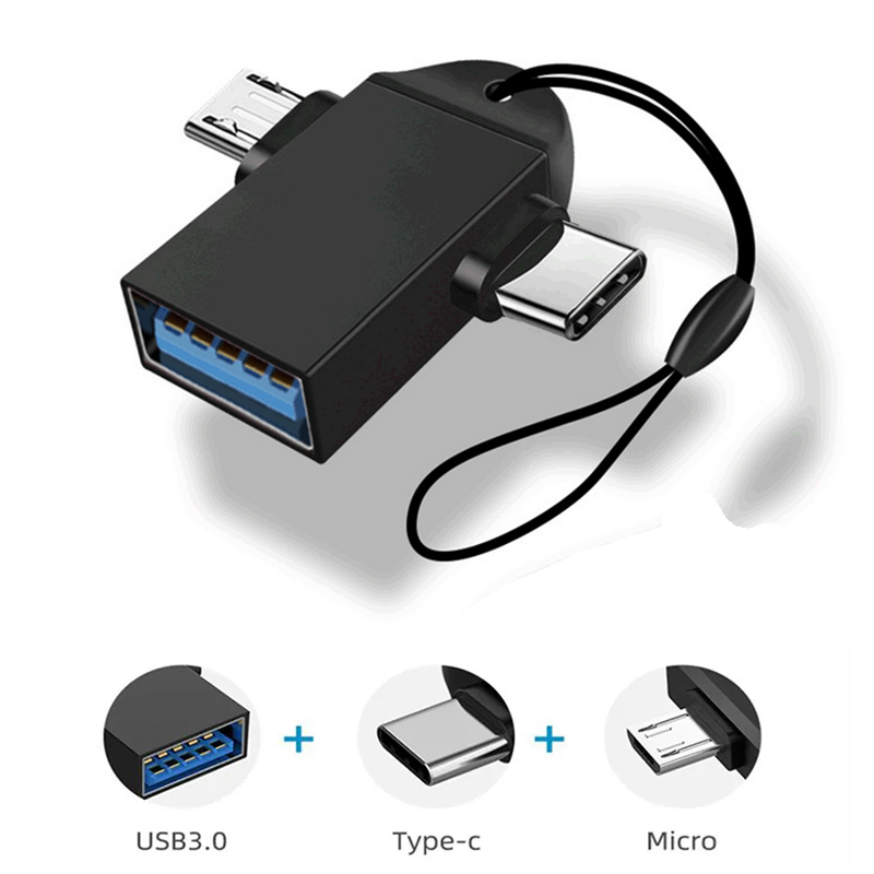 2-in-1 OTG-Adapter USB Typ C Micro USB Android Handy-Konverter U Disk Tablet OTG-Anschluss USB 3.0 OTG für Mac-Laptops